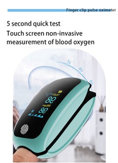 Lemon Finger Clip Oximeter, Portable LED Screen Heart Rate Monitor, Rechargeable, for Sports Enthusiasts Medical Blood Oxygen Saturation Detection(Blue)  - Image 4