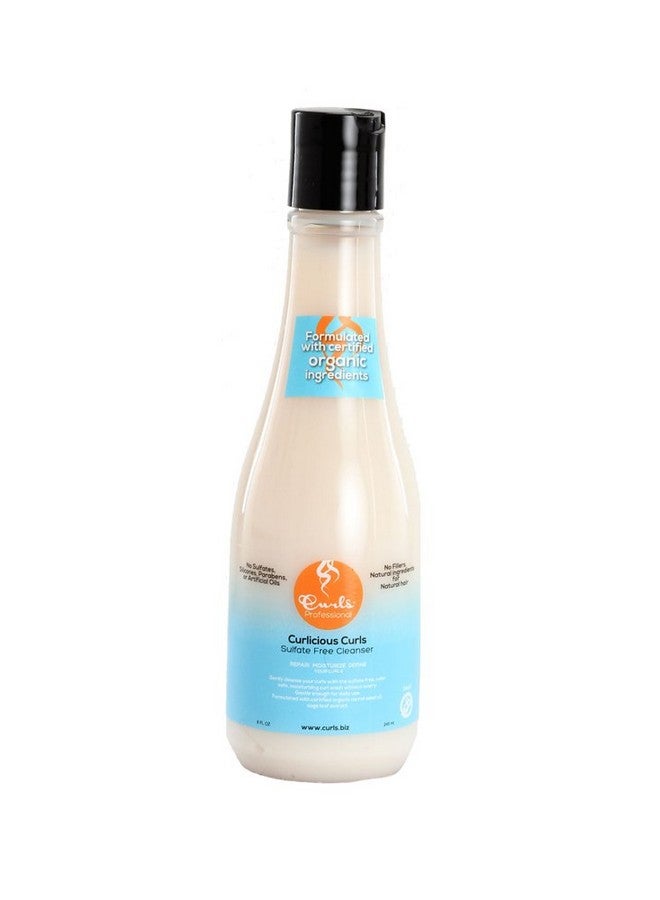 Curls Professional Curlicious Sulfate Free Cleansing Cream Super Moisturizing Great For Chemically Altered And Color Treated Hair Gentle Enough For Daily Use 8 Fl Oz - Image 2
