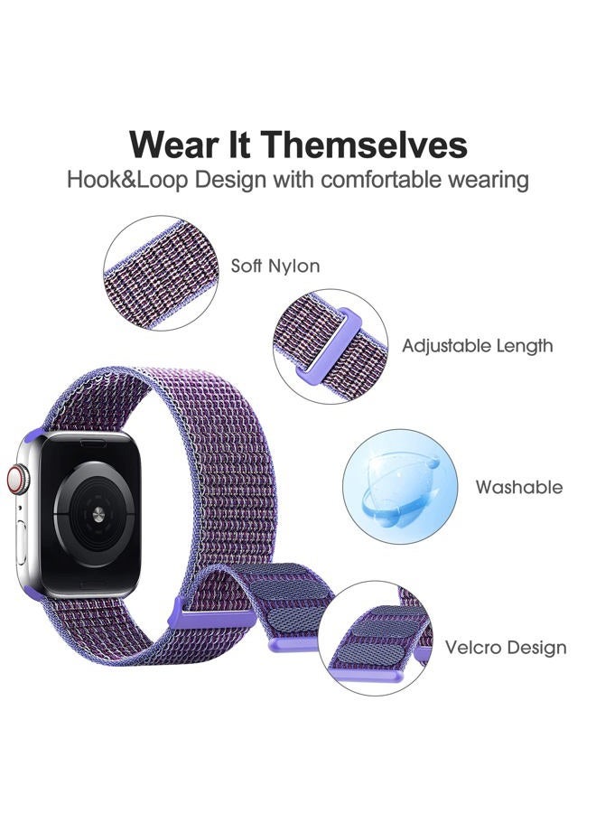 SimpleThings Compatible with Kids Apple Watch Bands, Nylon Hook and Loop for K12 Boy Girl Small Wrist iWatch Series 9 8 7 6 5 4 3 SE SE2 - Image 3