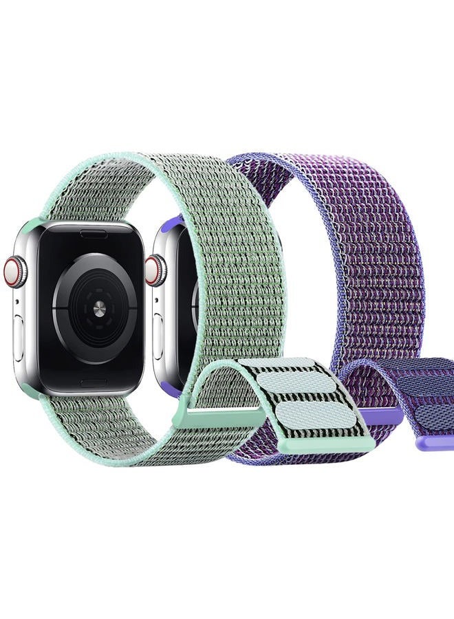 SimpleThings Compatible with Kids Apple Watch Bands, Nylon Hook and Loop for K12 Boy Girl Small Wrist iWatch Series 9 8 7 6 5 4 3 SE SE2 - Image 1