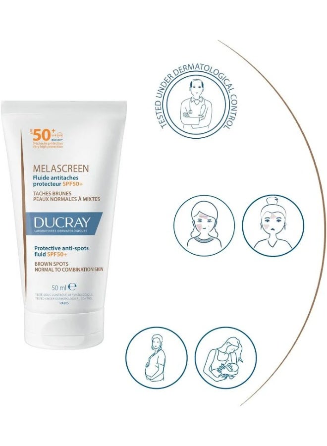 Ducray Melascreen Protective Anti-Spots Fluid SPF50+ 50ml - Image 3