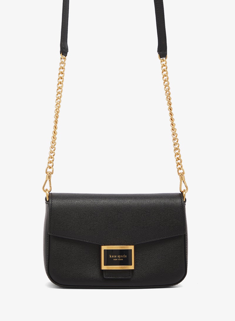 كيت سبيد حقيبة كروس بودي بغطاء بتفاصيل شعار - Image 1