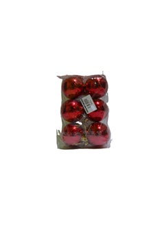 Generic Red balls set for decoration 6cm 