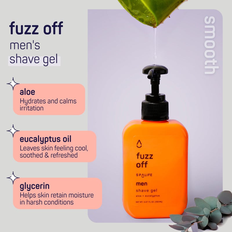 SpaLife Mens Body Wash Gift Set w/ Body Wash, Shave Gel, After-Shave Gel, Shampoo | Mens Skin Care Gift Set | Skincare Christmas Gifts for Men | Gifts for Men | Men's Skincare | 4-Piece - Image 2