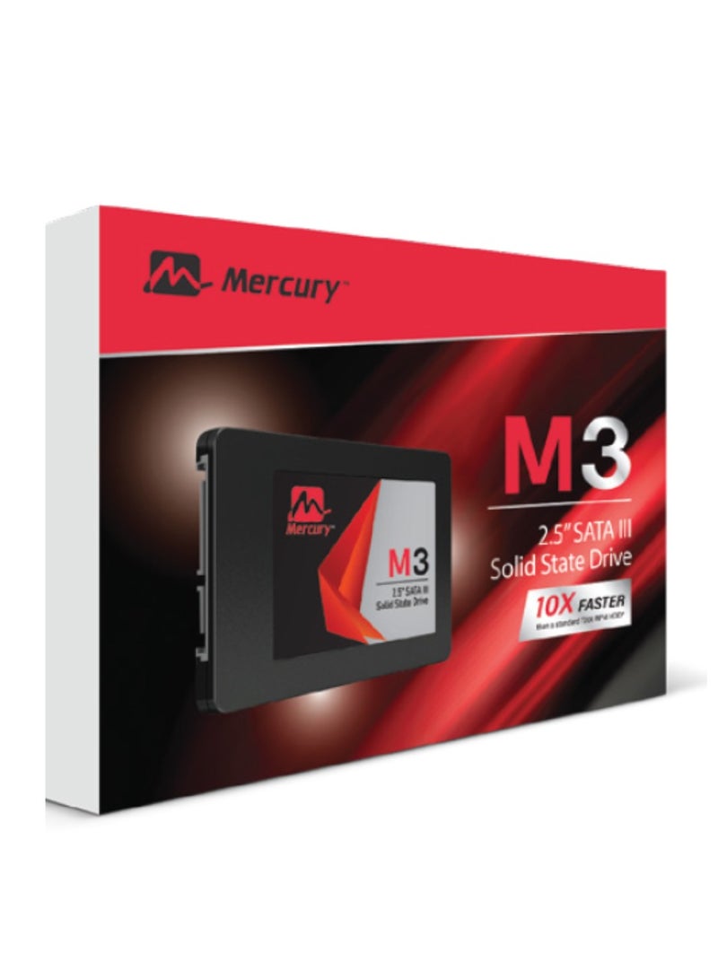 Mercury SSD M3-Series, 2.5-inch SATA III, 550MB/s Read Speed, 520MB/s Write Speed (2, TB) - Image 1
