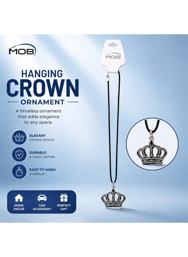 MOB Hanging Crown Ornament Car Pendant Decorative Hanging Accessory Rearview Mirror Charm Interior Decor for Car Home Office - Image 2