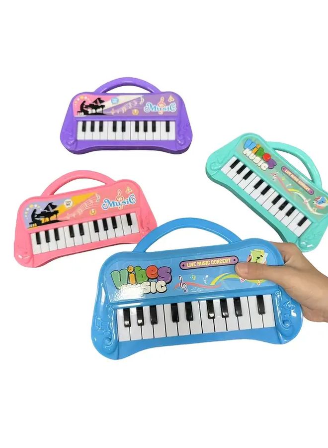 بيانو إلكتروني للأطفال أرجواني 13 مفتاحًا آلة موسيقية محمولة هدية - Image 4