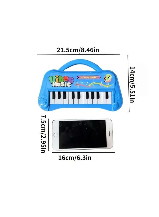 بيانو إلكتروني للأطفال أرجواني 13 مفتاحًا آلة موسيقية محمولة هدية - Image 3