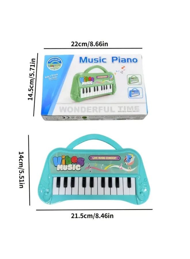 بيانو إلكتروني للأطفال أرجواني 13 مفتاحًا آلة موسيقية محمولة هدية - Image 2