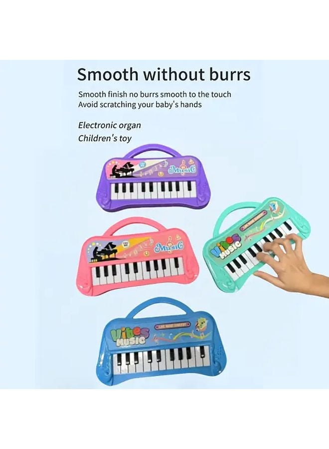 بيانو إلكتروني للأطفال أرجواني 13 مفتاحًا آلة موسيقية محمولة هدية - Image 5