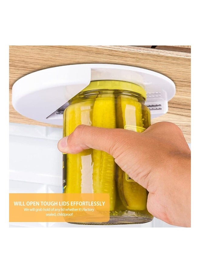 Under-Cabinet Can Opener, Cap Opening Tool, Easily Grips and Unscrews Many Container Sizes, Ideal Kitchen Gadget for Seniors with Weak Hands and Arthritis - Image 2