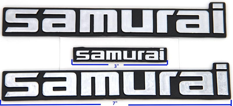 Legion Part Store Aftermarket Suzuki Samurai Side and Dash Emblems 3 PC Set - Image 2