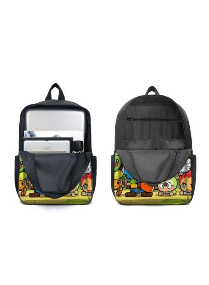 Cartoon three-piece schoolbag with zipper - 245 - Image 4