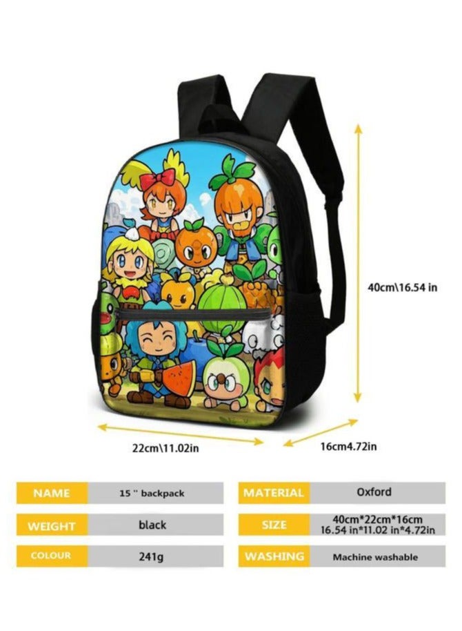 Cartoon three-piece schoolbag with zipper - 245 - Image 5