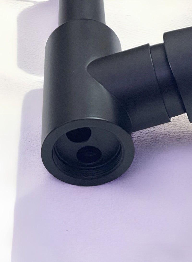 Faucet 360° Rotatable Kitchen Mixer Taps Kitchen Faucet with 2 Spray Types Extendable Spiral Spring Faucet Kitchen Sink Faucet Dishwasher Rotatable Black - Image 5