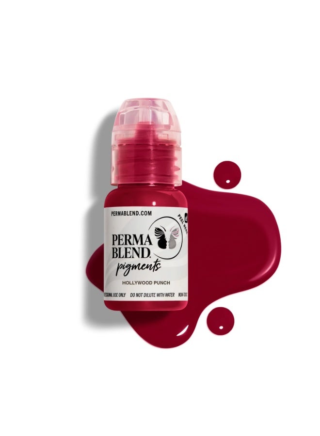 Perma Blend Lip Pigment – Perma Blend Hollywood Punch 15ml | Professional Permanent Makeup Lip Blush Tattoo Ink | High Retention, Vegan, True-to-Tone Healing Semi-Permanent Lip Color | SKU: PBHP1/2 - Image 1
