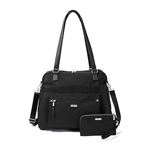 Baggallini Overnight Expandable Laptop Tote - 16.5"x13.5" Lightweight Weekender Carry-on Travel Bag for Women - Image 1