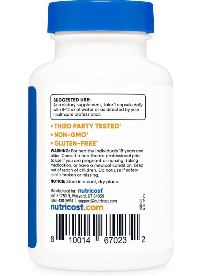 Nutricost Methyl Folate 1000Mcg, 120 Veggie Capsules - Gluten Free, Non-Gmo - Image 4