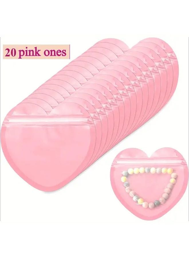 Heart Shaped Transparent PVC Jewelry Bag SCC021 B Organizer For Earrings Rings - Image 1