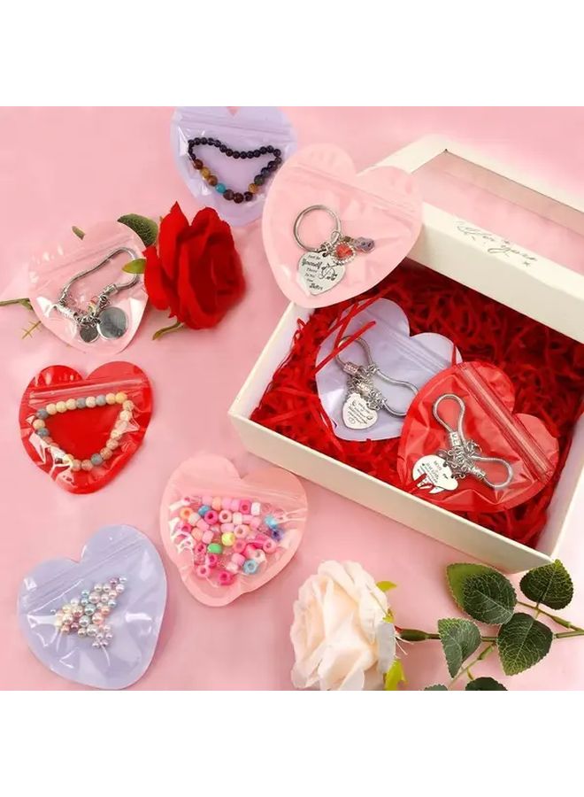Heart Shaped Transparent PVC Jewelry Bag SCC021 B Organizer For Earrings Rings - Image 3