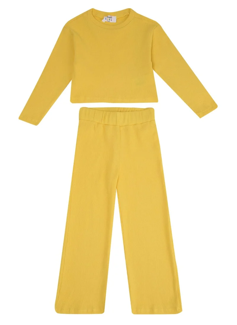 trendyol Kids Ribbed T-Shirt & Pants Set