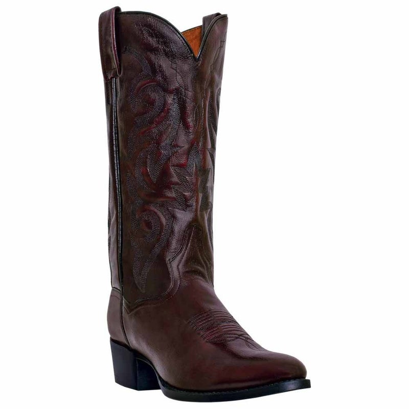 Dan Post mens Milwaukee Round Toe Cowboy western boots, Black Cherry, 9 US