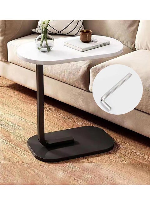 Oval Coffee Table Decor, Contemporary Coffee Table, Portable Side Table, Small Side Table with Storage, Small Side Tables for Small Spaces