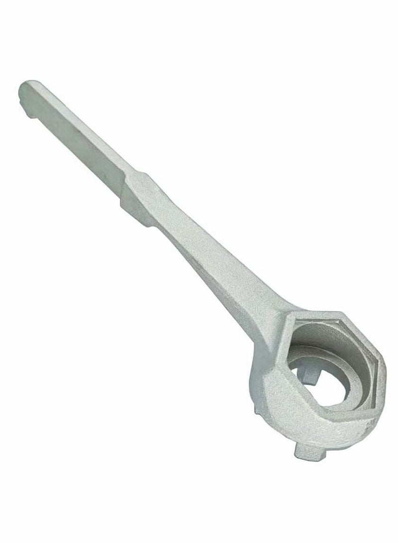 Aluminum Drum Wrench and Plug Opener for Drums Ranging from 10 to 55 Gallons Compatible with Two Inch and Three Quarter Bung Caps - Image 2