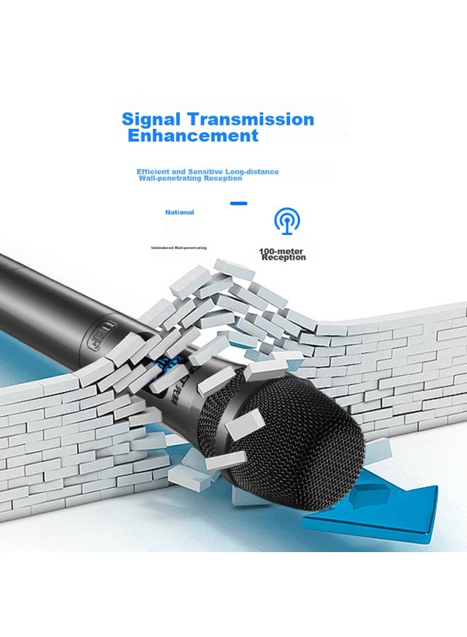 Sast Ok-29 Wireless Microphone, Teaching And Conference U-segment Microphone, Engineering Lecture Dynamic Microphone, Conference Room One-to Upgraded Version, Handheld * Goose Neck *2 - Image 3
