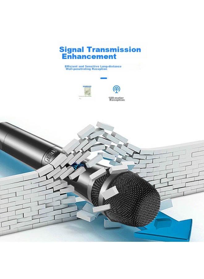 Sast Ok-29 Wireless Microphone, Teaching And Conference U-segment Microphone, Engineering Lecture Dynamic Microphone, Conference Room One-to Upgraded Version, Handheld * Goose Neck *2 - Image 4