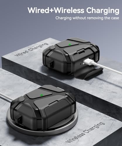 TNSNK for AirPods Pro 3rd Case (2025 New),Secure Lock & Phone Stand Design Compatible with Airpods Pro 3 Generation Cover with Cleaner Kit-Balck - Image 5