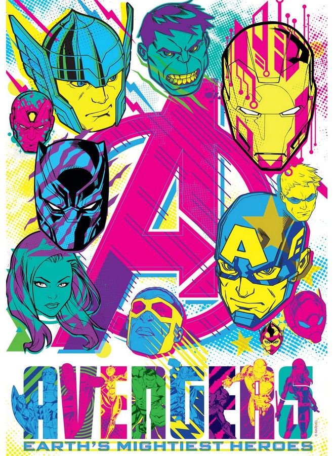 Buffalo Games Marvel Earth Mightiest Heroes 500 Piece Jigsaw Puzzle - Image 1