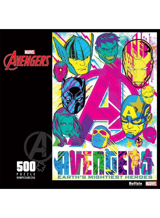 Buffalo Games Marvel Earth Mightiest Heroes 500 Piece Jigsaw Puzzle - Image 3