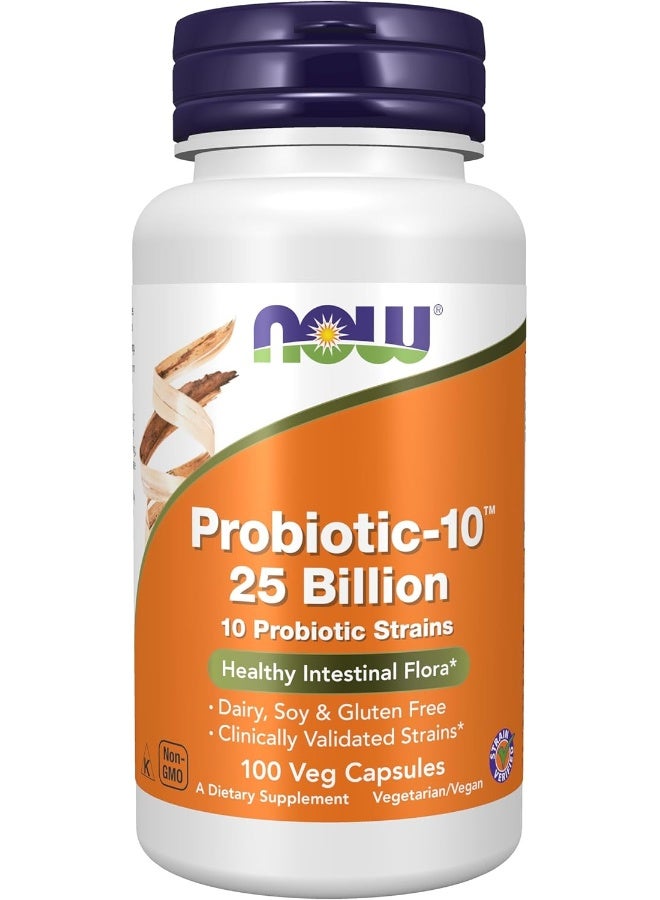 Now Foods Probiotic-10 - 100 Capsules - Image 1