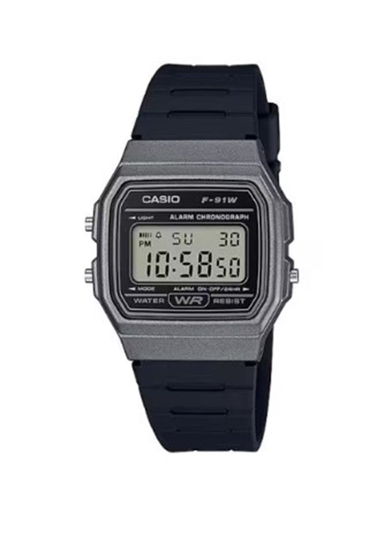 CASIO ساعة يد رقمية للجنسين F-91WM-1BDF