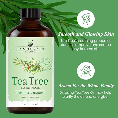 Handcraft Blends Tea Tree Essential Oil – 1 Fl Oz – 100% Pure and Natural – Premium Grade Essential Oil for Diffuser and Aromatherapy, Skin, Massage, Candle and Soap Making Fragrance - Image 4