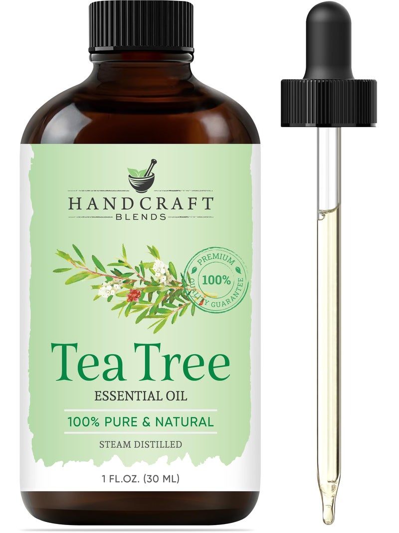 Handcraft Blends Tea Tree Essential Oil – 1 Fl Oz – 100% Pure and Natural – Premium Grade Essential Oil for Diffuser and Aromatherapy, Skin, Massage, Candle and Soap Making Fragrance - Image 1