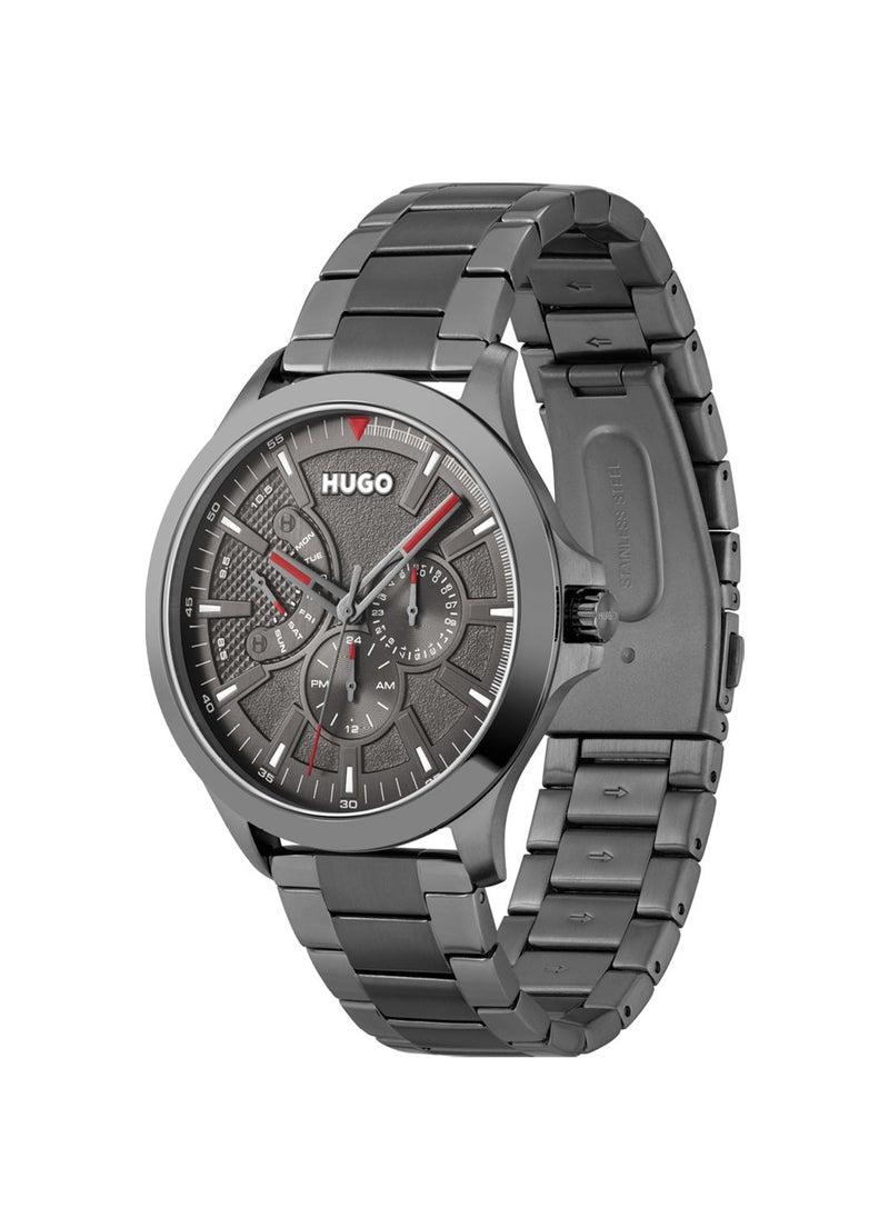 HUGO BOSS - ساعة ليب رمادية للرجال - 1530247 - Image 1