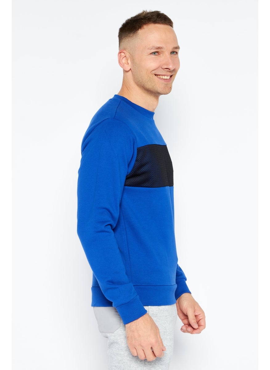 Men Sportswear Fit Training Sweatshirt, Blue - pzsku/Z229CE4E4DAB3E19A17DEZ/45/_/1728339271/09256ef5-5c2a-4574-a5fa-b7964d182b2c