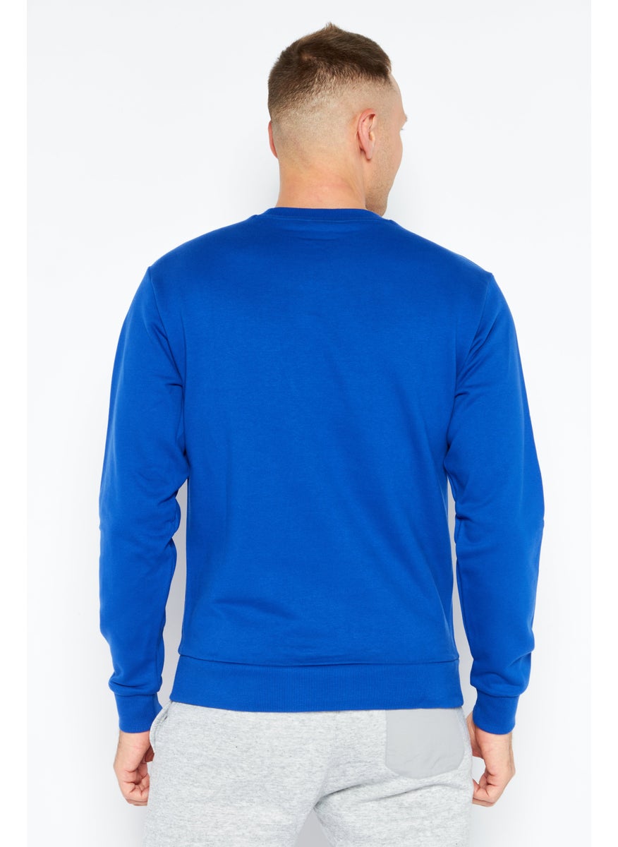 Men Sportswear Fit Training Sweatshirt, Blue - pzsku/Z229CE4E4DAB3E19A17DEZ/45/_/1728339273/6882e5c8-be10-4448-82f2-74afea30af43