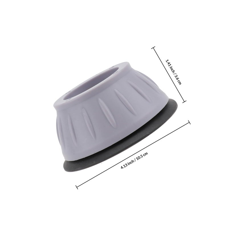 Non Slip Anti Vibration Washing Machine Feet Pads Grey Heightening Furniture Support Blocks - Image 2