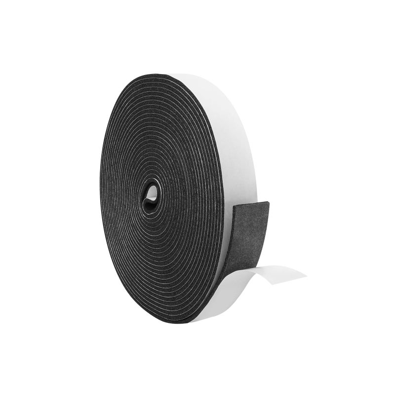 Foam Insulation Tape 1In x 116In x 345Ft Weather Stripping Door Seal Strip for Doors and WindowsSliding DoorSound Proof Soundproofing Door SealWeatherstripAir Conditioning Seal Strip