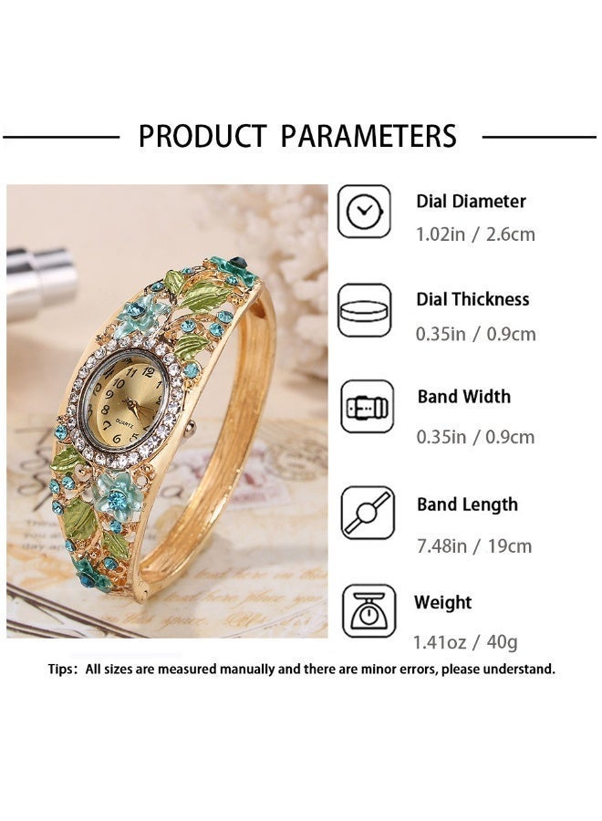 sloggi Retro court-style elegant floral-patterned fashionable multi-purpose women's wristwatch - Image 2