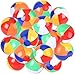 Lumiparty 12 Pack Beach Balls Inflatable Pool Toys for Kids Rainbow Color Summer Water Toy Indoor Outdoor Fun Play Game Activities Birthday Party Favors Hawaiian Tropical Theme Party Decorations - Image 3