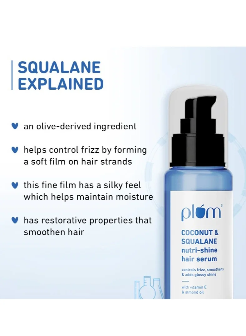 Plum  Plum Coconut Nutri-Shine Hair Serum For Smooth, Shiny Hair (75ml) for Women | Best Price UAE