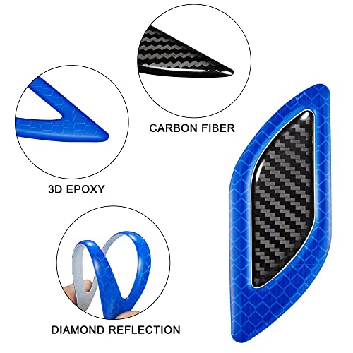 Allure Auto® Carbon Fiber Graphic Car Reflective Sticker,Warning Sign Bumper Door Fender Hood Anti-Scratch Cover Decal (Blue) for Maruti S Cross - Image 3
