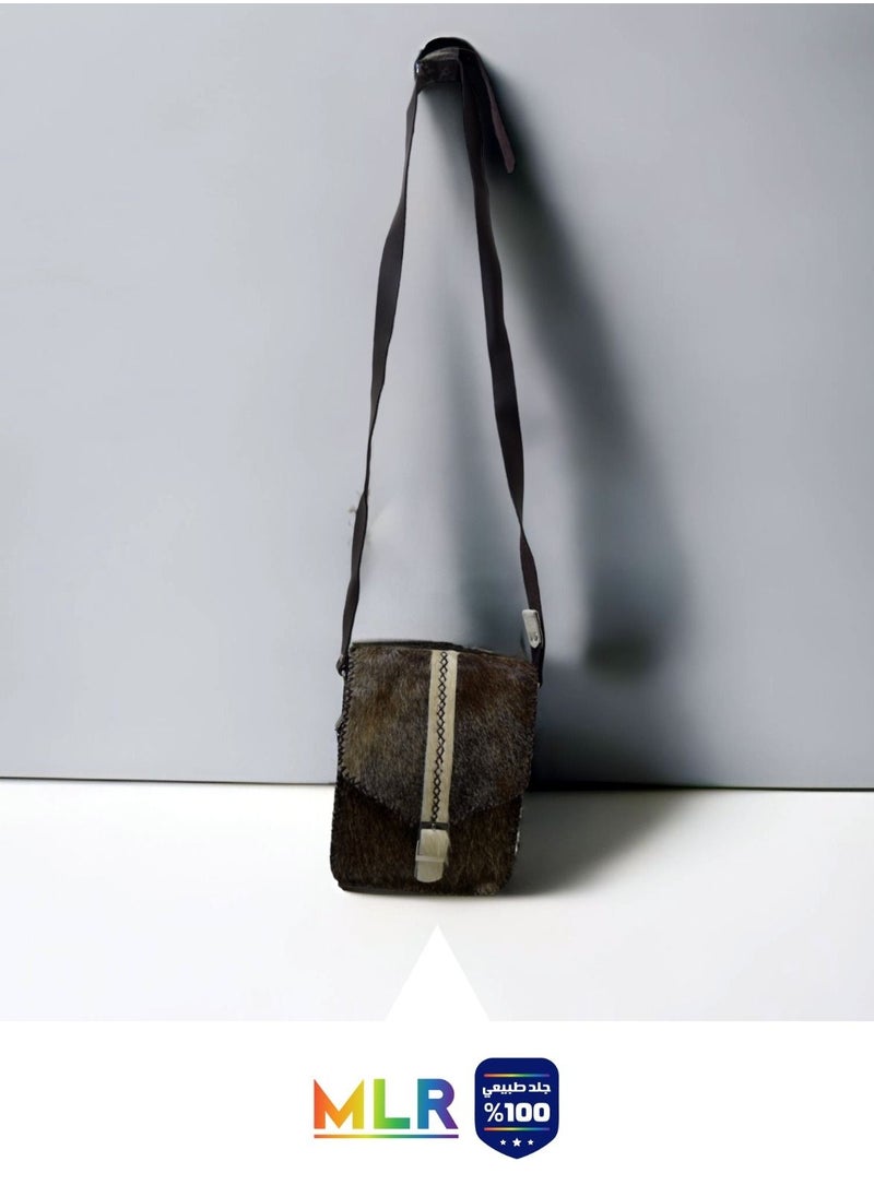 MLR - Handmade natural sheep fur bag for women, handmade, genuine leather - Image 1
