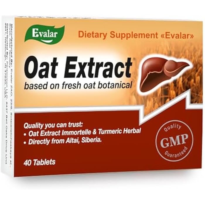 Evalar Oat Extract Immortelle Turmeric Herbs Ovesol Siberian 40 Tabs - Image 1