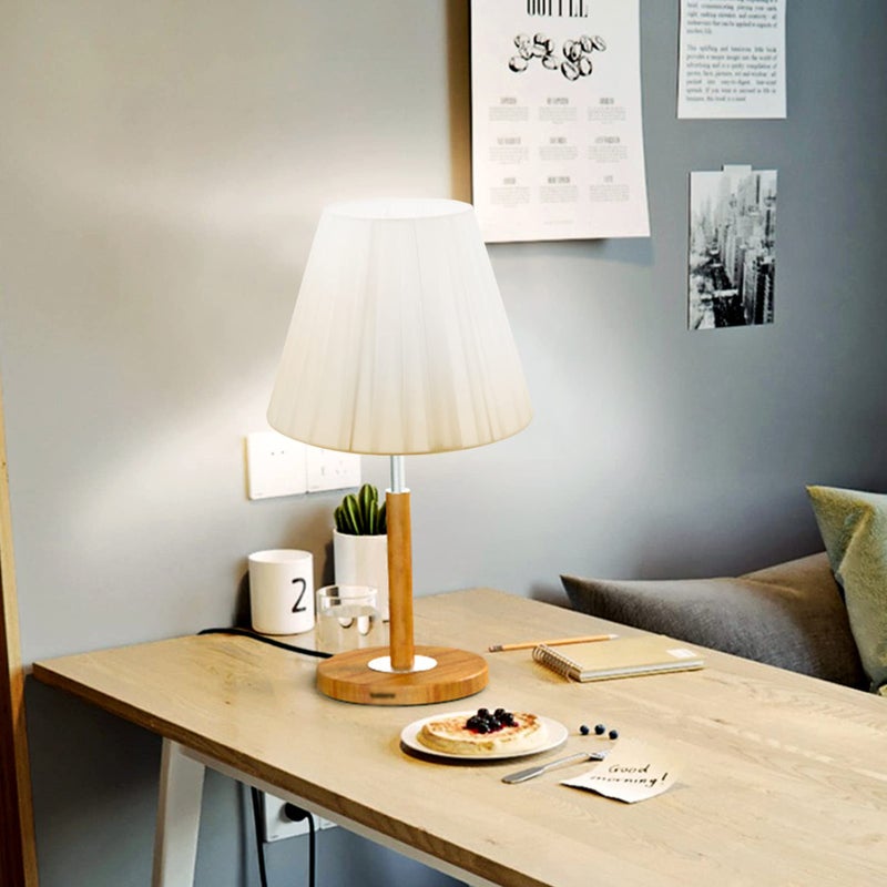 Pleated Drum Lamp Shade Cover Softens Light For Table Floor Lamps Home Decor - Image 3