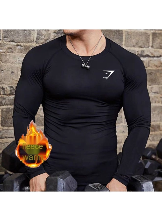 جيمشارك إيليمنت系列 من جيم شارك: تي شيرت رياضي ضيق بأكمام طويلة